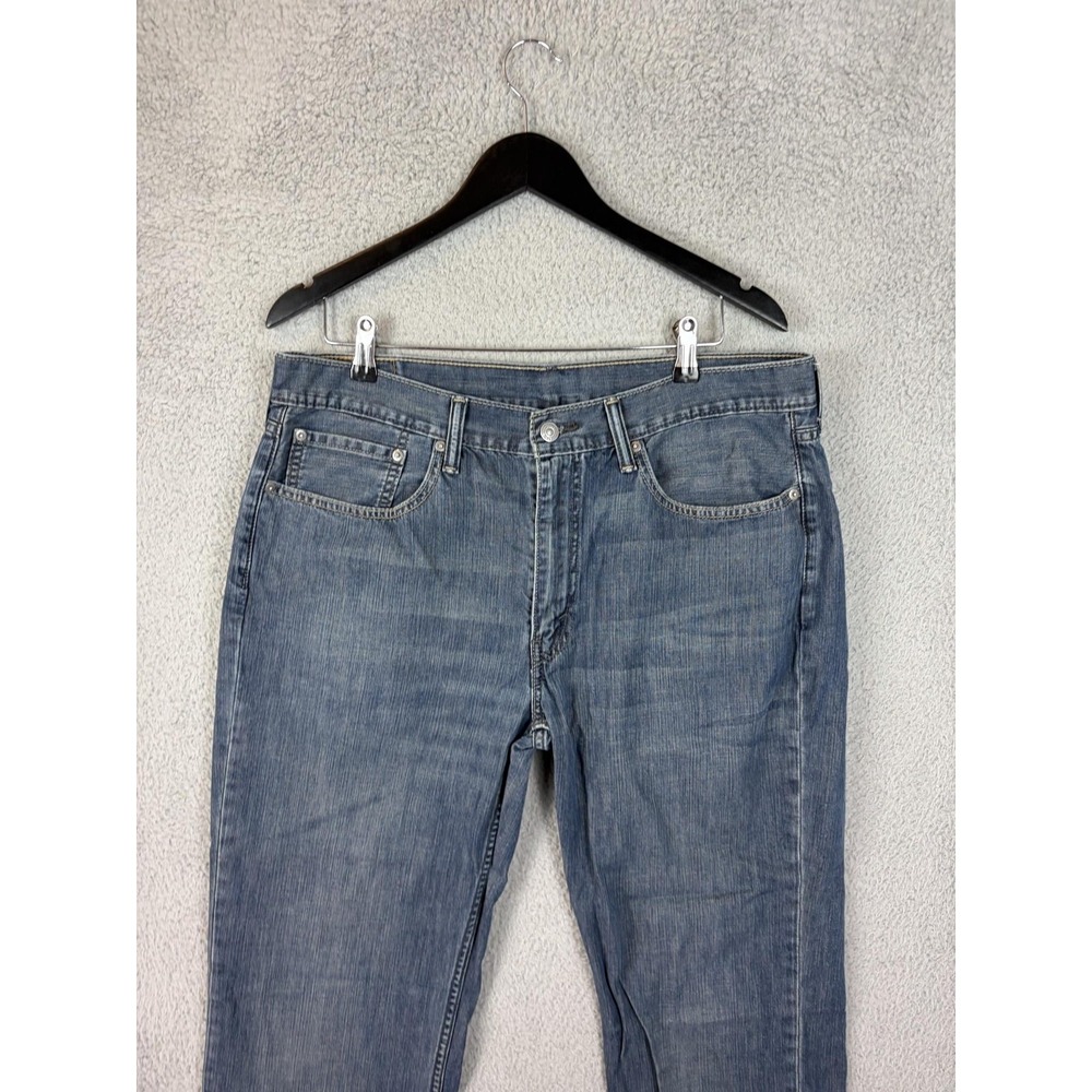 Levis 514 Jeans Mens 36x32 Blue Medium Wash Straight Cotton Denim Pants Mens